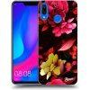 Pouzdro a kryt na mobilní telefon Huawei Picasee silikonové Huawei Nova 3 - Dark Peonny čiré