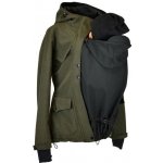 Shara softshellová bunda zimní vsadka se vzorem přední nošení khaki žíhaná/černá – Zboží Dáma