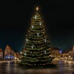 DECOLED LED světelná sada na vánoční stromy vysoké 21-23 m teplá bílá s padajícím sněhem – Hledejceny.cz