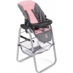 Bayer Chic Jídelní židlička pro panenku šedivo-růžová – Zboží Mobilmania