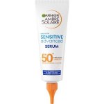 Garnier Ambre Solaire Sensitive Advanced Serum SPF50+ unisex opalovací ochranné sérum na tělo i obličej 125 ml – Hledejceny.cz