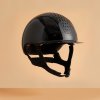 Jezdecká helma FOUGANZA Jezdecká přilba 520 černá lesklá