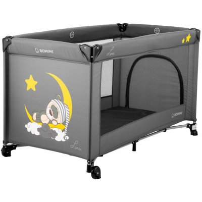 Bomimi Cestovní postýlka Luna Black / Sweet Dreams – Zboží Dáma