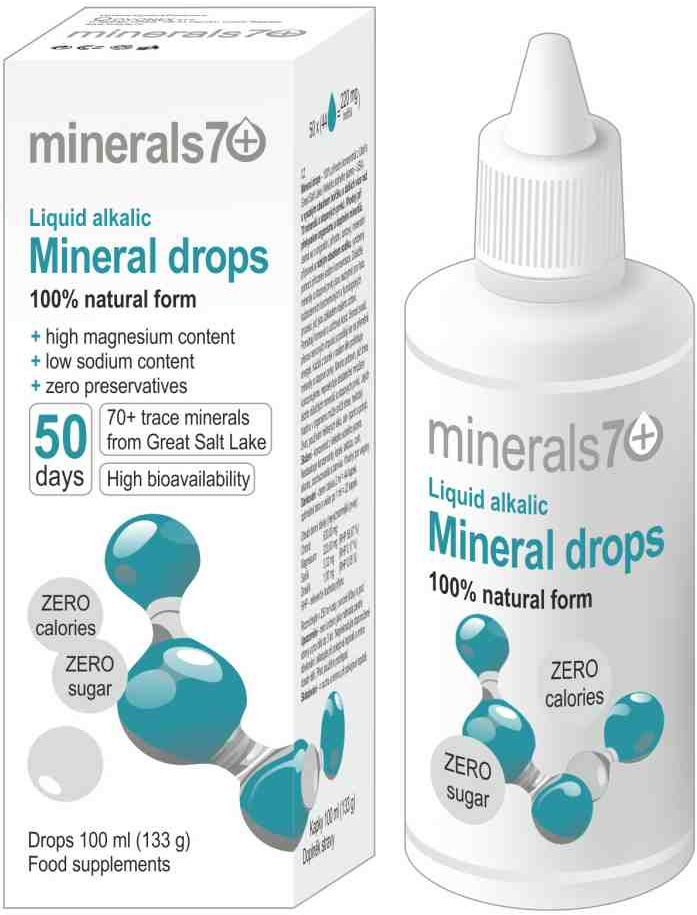 MINERALS70 Mineral Drops 100% koncentrát 100 ml