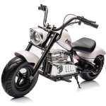 mamido Dětská elektrická motorka Chopper Warrior 36V bílá – Zboží Dáma