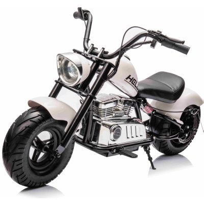 mamido Dětská elektrická motorka Chopper Warrior 36V bílá – Zboží Dáma