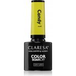 Claresa SoakOff UV/LED Color Candy gelový lak na nehty odstín 1 5 g – Hledejceny.cz
