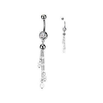 Šperky4U Visací piercing do pupíku WP0069-ST – Hledejceny.cz