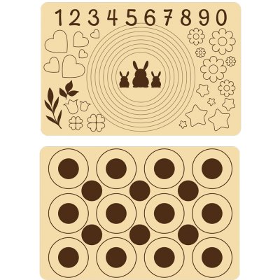 Silikonový vál na těsto TORO 60x40cm s potiskem – Zboží Dáma