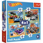 TREFL Autíčka Hot Wheels 4v1 35,48,54,70 dílků – Sleviste.cz