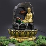AWM Meditující Buddha zlatý 30 cm – Zboží Dáma
