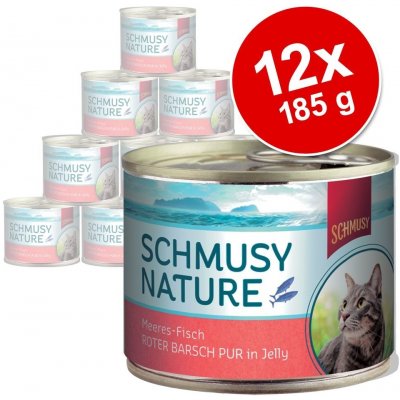 Schmussy Nature s rybí příchutí Sardinka Pur 12 x 185 g – Hledejceny.cz