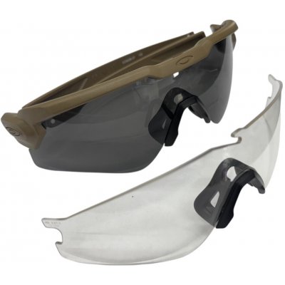 Brýle Oakley Ballistic M-Frame Alpha SI Čiré, Coyote – Zboží Mobilmania