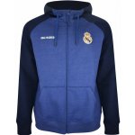 Mikina Real Madrid světlá a tmavá modrá zip kapuce – Zboží Mobilmania