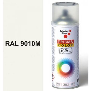 Schuller Eh'klar Prisma Color 91003 RAL 9010M Sprej bílý matný 400 ml, odstín barva bílá matná