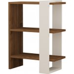 Knihovna Gaye Walnut White – Zboží Dáma
