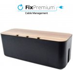 FixPremium - Organizér Kabelů - Cable Box, černá – Hledejceny.cz