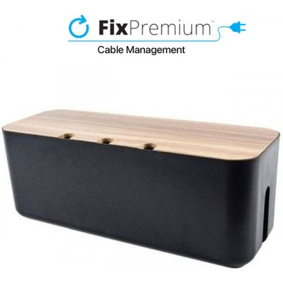 FixPremium - Organizér Kabelů - Cable Box, černá – Hledejceny.cz