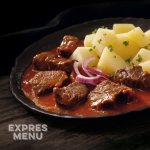 EXPRES MENU Hovězí guláš s opečenými brambory 500 g – Zboží Dáma
