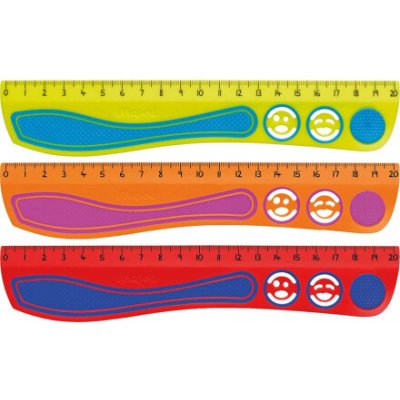 MAPED Pravítko Kidy Grip 20cm 1ks (mix) 147965 – Zboží Dáma