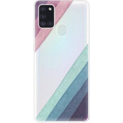 Odolné silikonové pouzdro iSaprio - Glitter Stripes 01 - Samsung Galaxy A21s