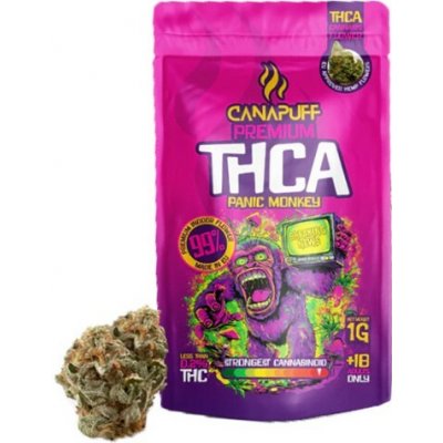 Canapuff THCA Panic Monkey 99% THC 0,2 % 1 g – Zbozi.Blesk.cz