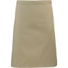 Zástěra Premier Workwear Pracovní zástěra středně dlouhá PR151 Khaki Pantone 7503 70x50cm