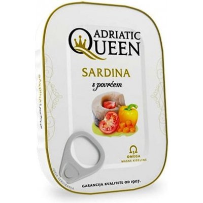 Adriatic Queen Sardinky se zeleninou 105 g – Zbozi.Blesk.cz