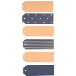 Det Gamle Apotek Visačky na dárky Crown Blue / Nordic Christmas - set 12 ks, modrá barva, papír – Zboží Mobilmania