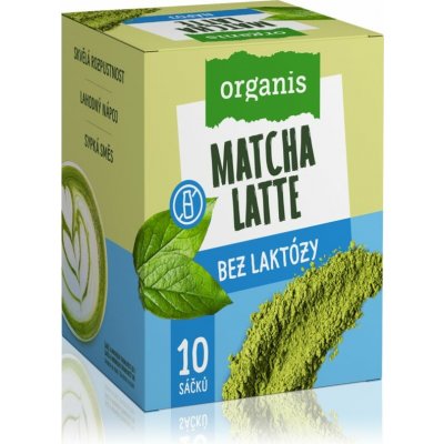 ORGANIS Matcha latte bez laktózy 10 x 27 g – Sleviste.cz