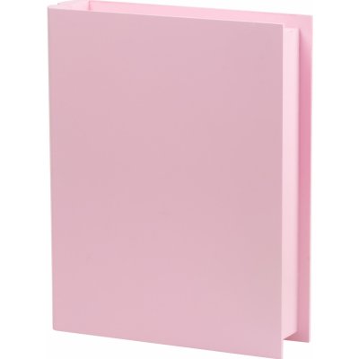 FK Dřevěná krabička ve tvaru Knihy 21x17x4,5 cm Růžová