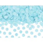 Konfety papírové kolečka světle modré 15 g PARTYDECO – Zboží Mobilmania