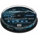 MediaRange DVD+R DL 8.5GB 8x, spindle, 10ks (MR466) – Hledejceny.cz