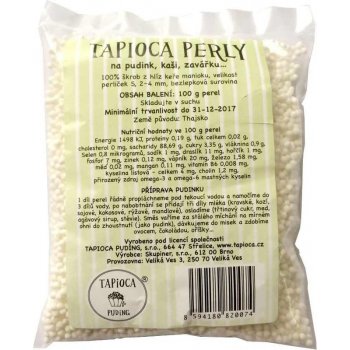 Tapioca puding tapiokové perly 100 g od 22 Kč - Heureka.cz