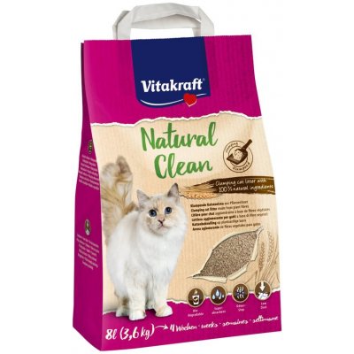 Vitakraft Natural Clean z rostlinných vláken 8 l – Zboží Mobilmania