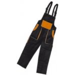 Canis CXS LUXY ROBIN monterkové kalhoty s laclem černo-oranžové – Zboží Mobilmania