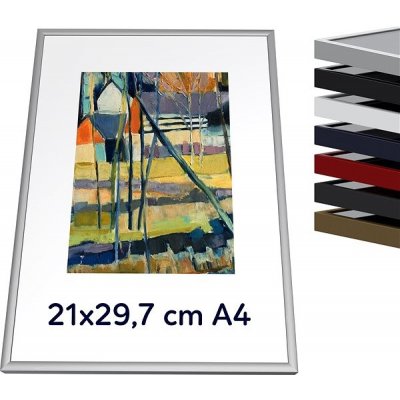 THALU Kovový rám 21x29,7 A4 cm Bílá – Zboží Mobilmania