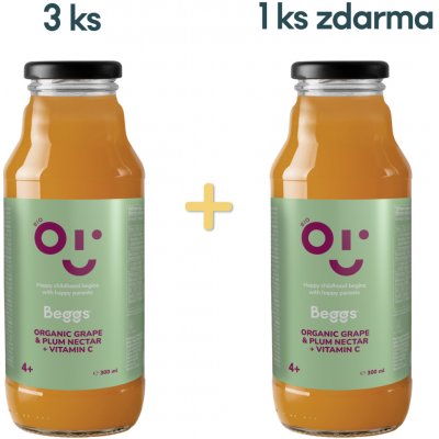 Beggs BIO Nektar hroznové víno & švestka 300 ml – Zboží Dáma