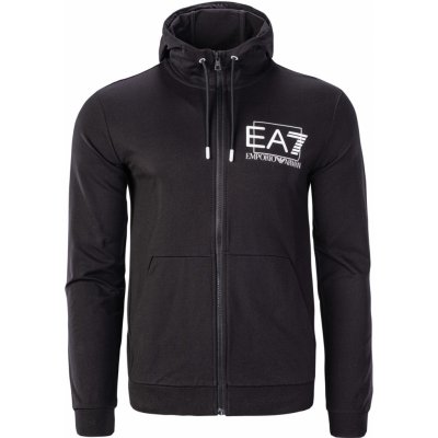 EA7 EMPORIO ARMANI TRAIN VISIBILITY M HOODIE FZ 3RPM53PJ05Z1200 Černá – Zboží Mobilmania