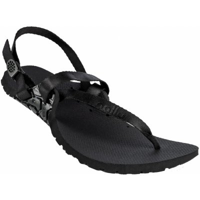 Nallu journey New Black minimalistické barefoot sandály – Sleviste.cz