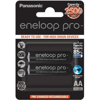 Panasonic Eneloop PRO AA 2ks 3HCDE/2BE – Zboží Mobilmania