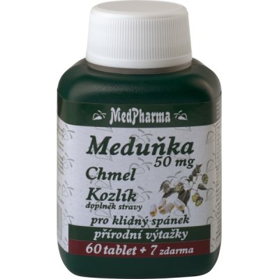 MedPharma Meduňka +Chmel + Kozlík 37 kapslí