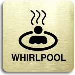 Accept Piktogram "whirlpool II" (80 × 80 mm) (zlatá tabulka - černý tisk bez rámečku) – Zbozi.Blesk.cz