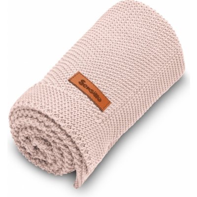 Sensillo Bavlněná pletená deka růžová – Zboží Mobilmania