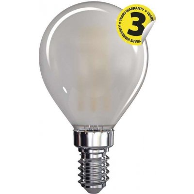 Emos LED žárovka Filament Mini Globe matná 4W E14 teplá bílá – Zboží Mobilmania