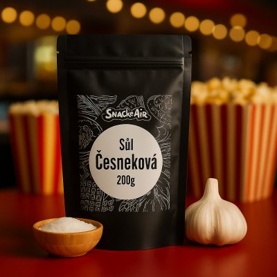 SnackAir Sůl česneková na popkorn 200 g – Sleviste.cz