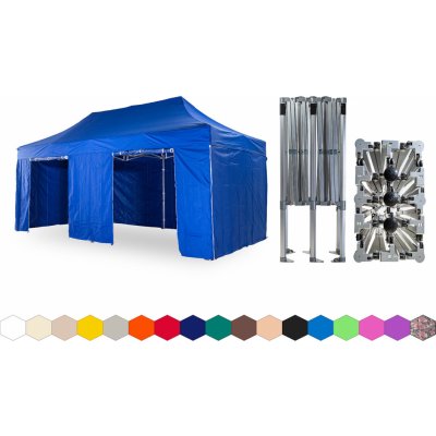 TENTino BIG HEXAGON 4x6 m 8A MODRÁ 6 noh – Hledejceny.cz