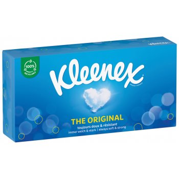 Kleenex Original papírové kapesníčky v krabičce 3-vrstvé 80 ks