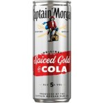 CAPTAIN MORGAN SPICED & COLA 6.4% 5% 0,25 l (holá láhev) – Zboží Dáma