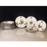 Leander 1907 Talířová souprava Sabina s platinovým pásk 18 dílná – Zboží Dáma